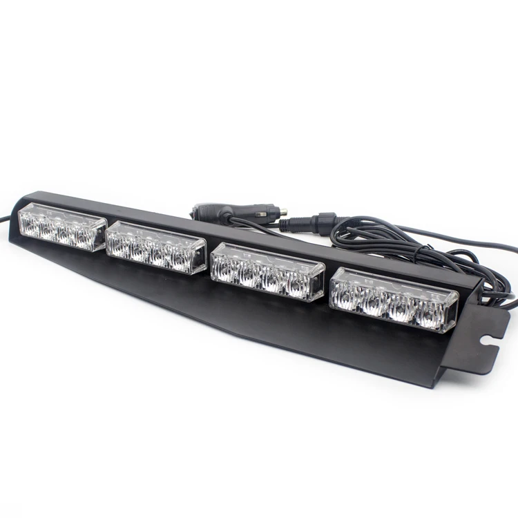 
32 LED strobe light 12V red blue amber white dash deck emergency vehicle warning strobe police light for car windshield chuck 