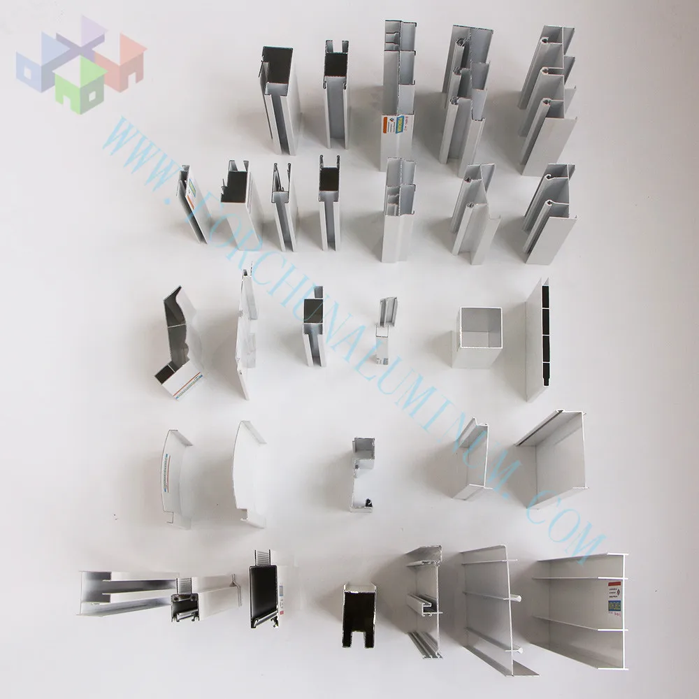 White Cabinet Custom Aluminum Profile And Accessories Furniture Profile Aluminum