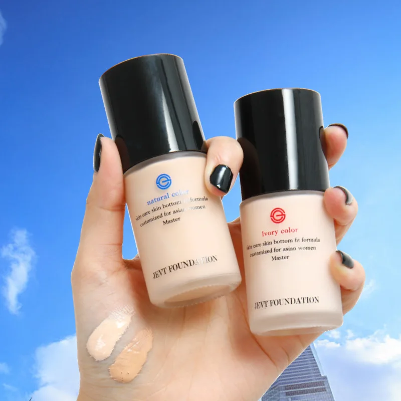 Оптовая продажа Водонепроницаемая натуральная основа private label Жидкая Основа макияж водонепроницаемый и матовый