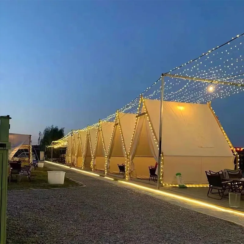 Sailing tent outdoor camping tourist scenic spot B&B hotel restaurant rooftop dining steel frame barbecue hot pot camping tent