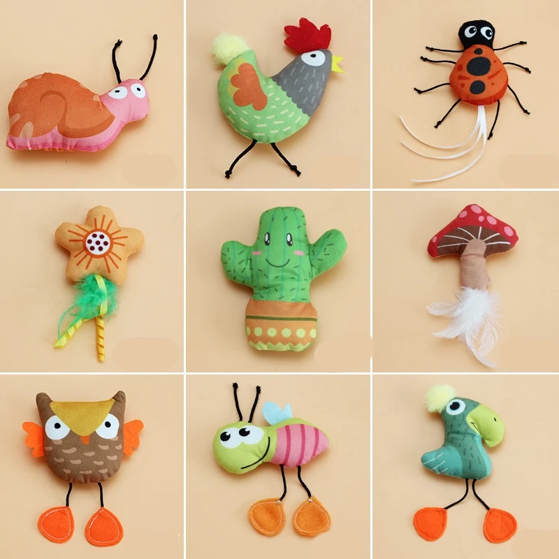 Cat chewing toys, plush cat toys, cat supplies wholesale