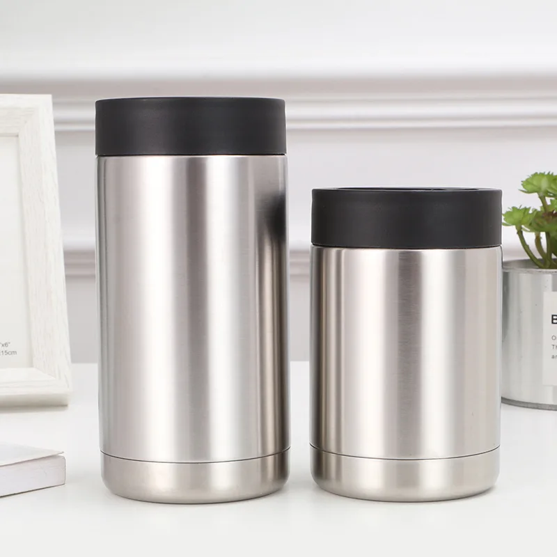 4 in 1 new product Portable Sublimation Custom Logo Insulated Stainless Steel Beer Can Cooler