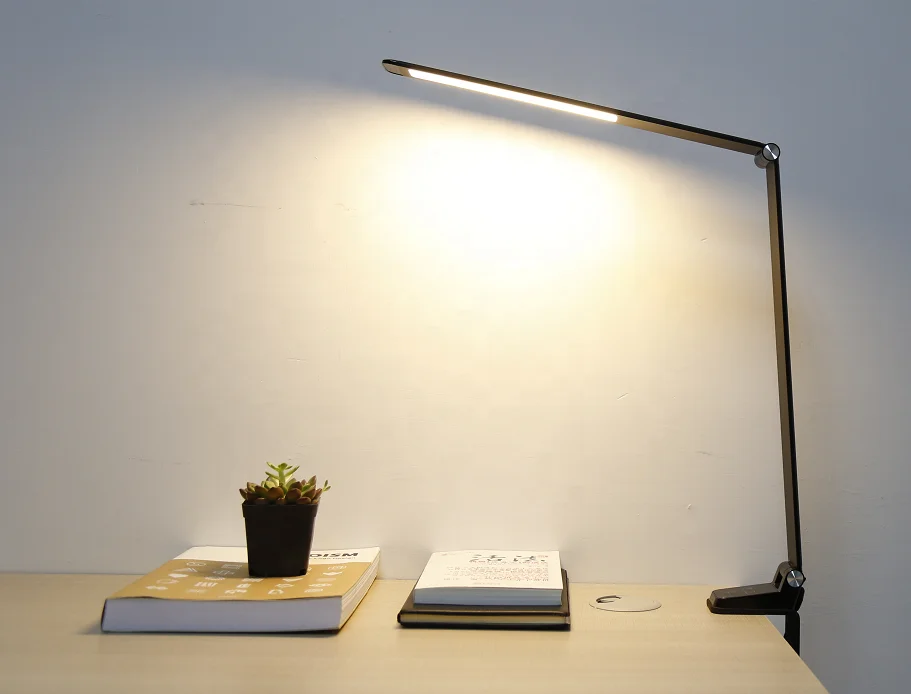 Adjustable USB 12W MA70E Led Study Reading Table Lamp Step Dimming  Led Desk Light Touch Control with Clip and Adapter