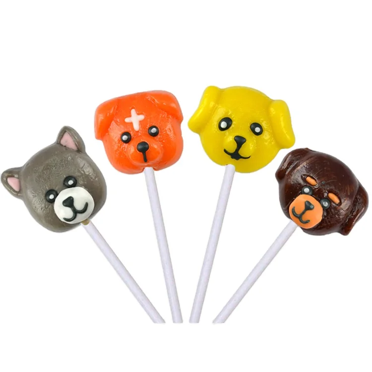 Hot sell customized fruit lollipop candy for kids hard candies