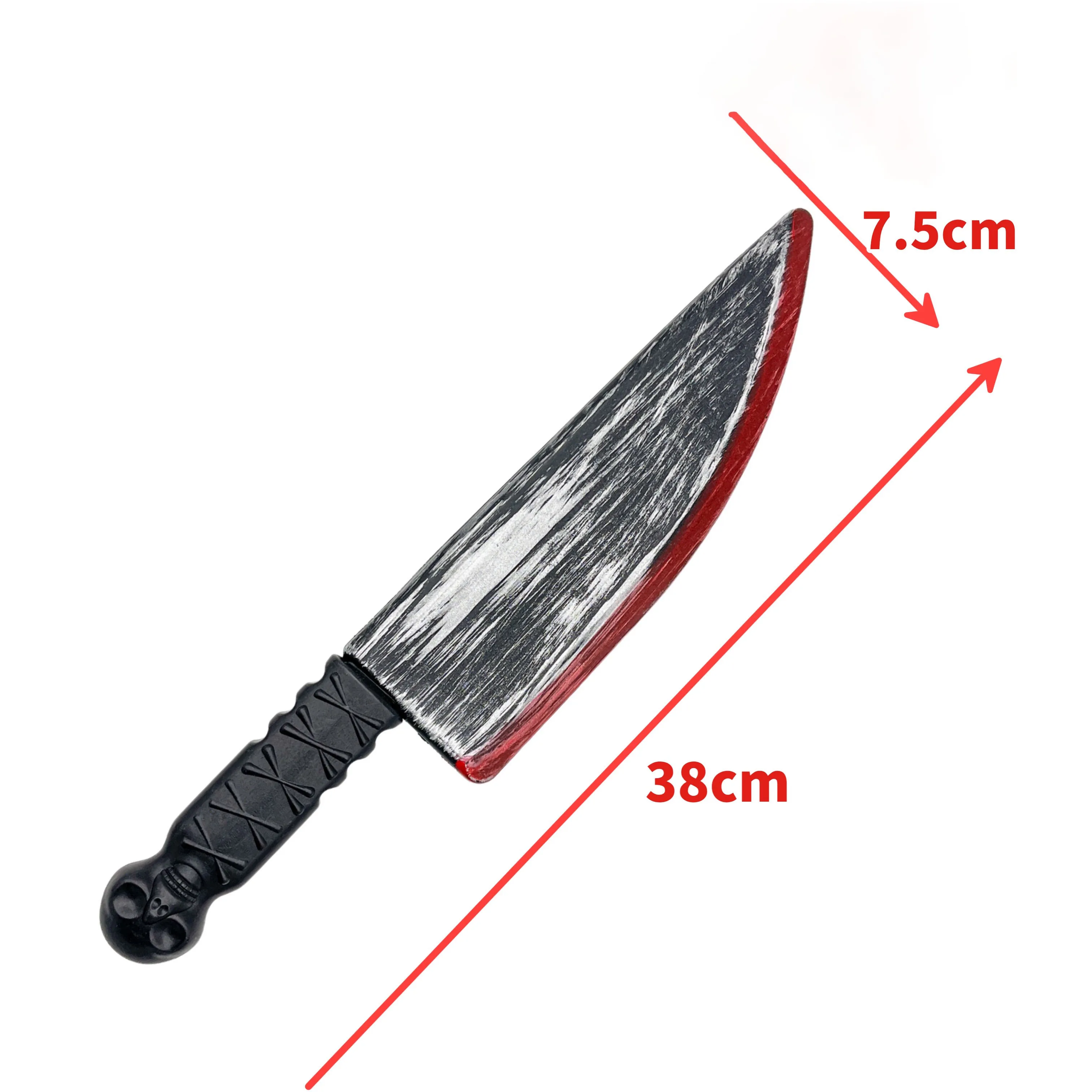Party Supplies Realistic Bleeding Knife Tricky Scary Prop Costumes Halloween Plastic Weapons