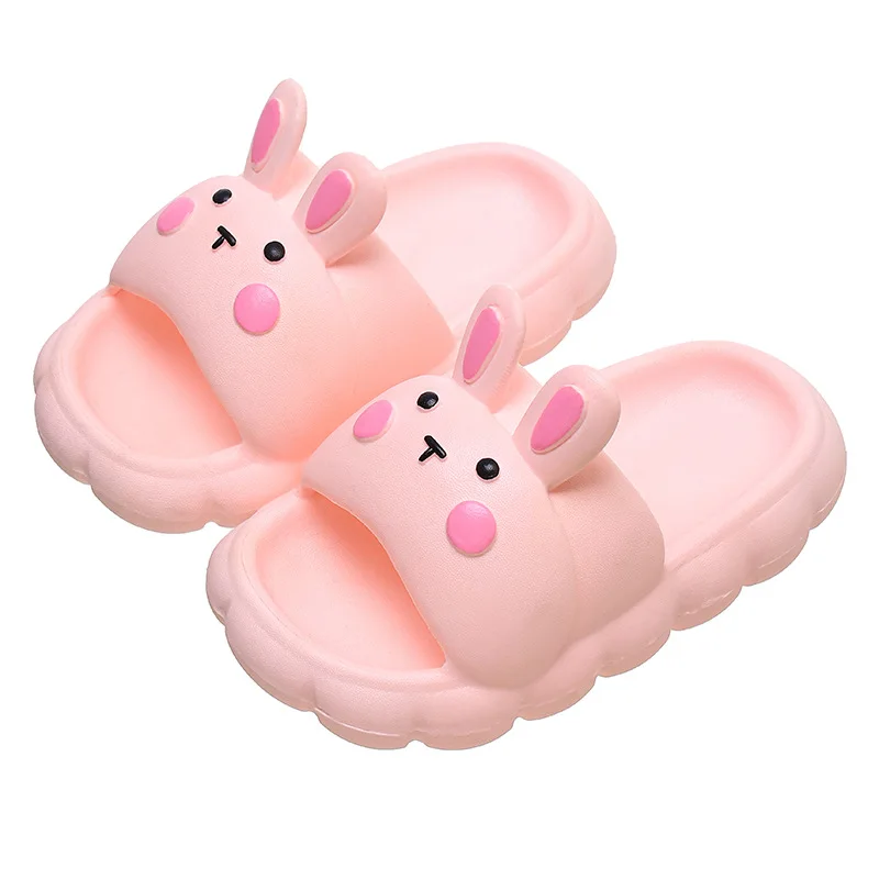 New Fashion EVA Silicone Kids Indoor No Slide Slipper Low MQQ Cheap Price Baby Bathroom Animals Scandals
