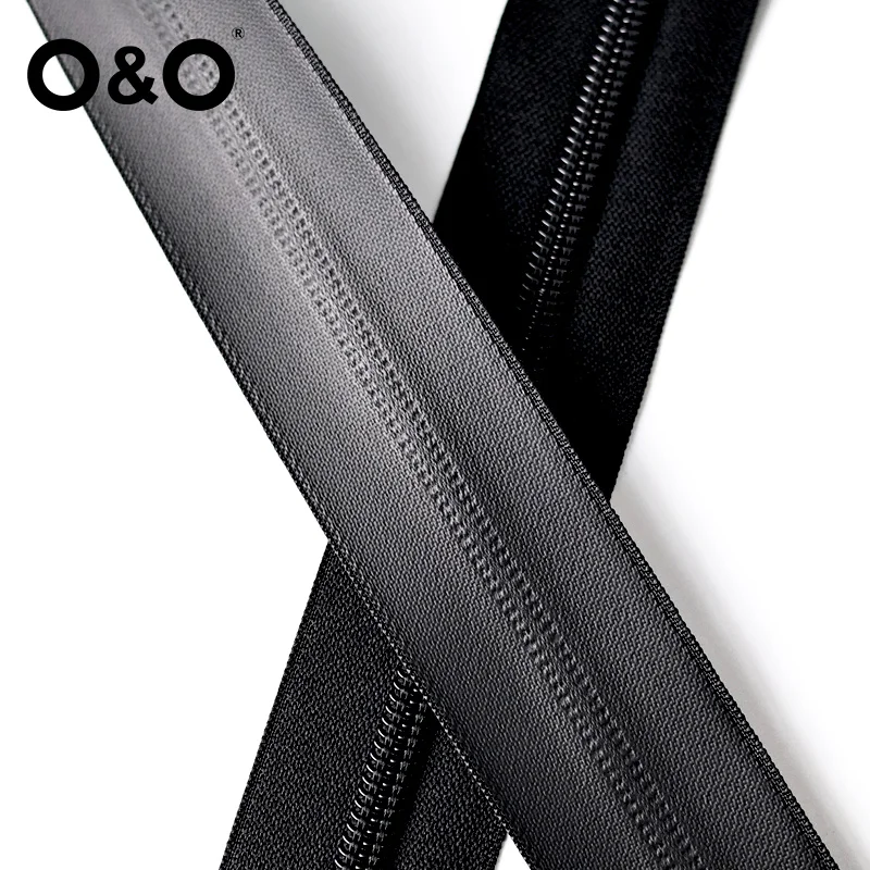 O&O - Customize Luxury Zipper Nylon 3# Invisible Cheap Zippers TPU PU PVC Waterproof Zipper for  Outdoor Clothing Backpacks