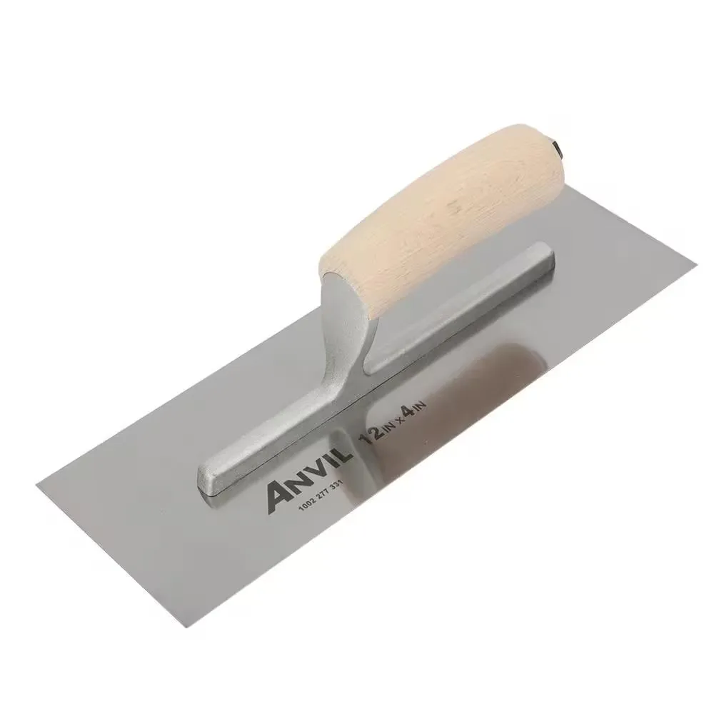 High Quality Stainless Steel  Construction Tools Concrete Trowel Hand-hold wooden Handle