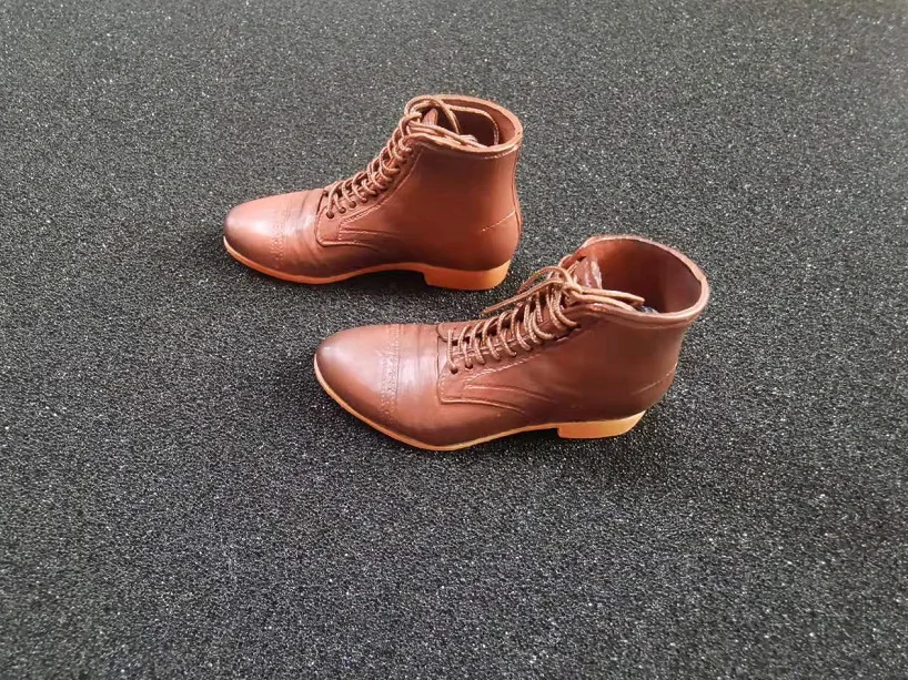 Personalized Realistic 1/6 Scale Figure Leather Shoes for 12 inch Male Action Figure