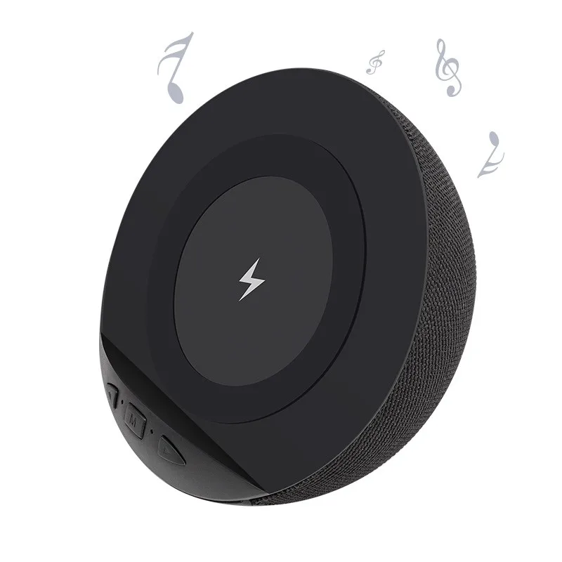 Тканевый bluetooth-динамик с беспроводным зарядным устройством караоке-динамик bluetooth стерео беспроводной