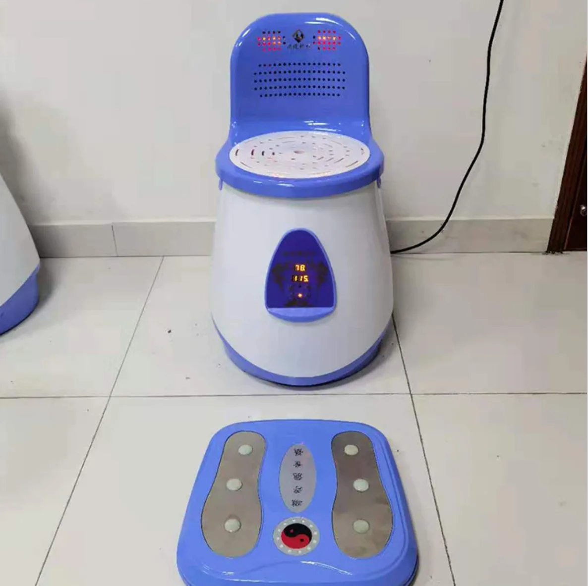 Инженерный пластмасс обеденный сидячий прибор для прогревания домашний Интеллектуальный бездымный стул спинки подогрева фумигации