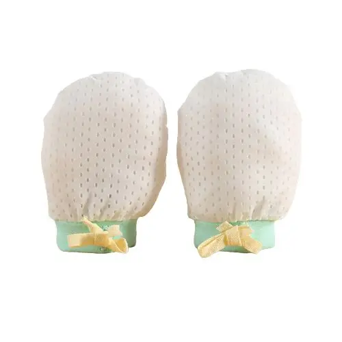 Newborn Ice Silk Breathable Anti scratch Gloves