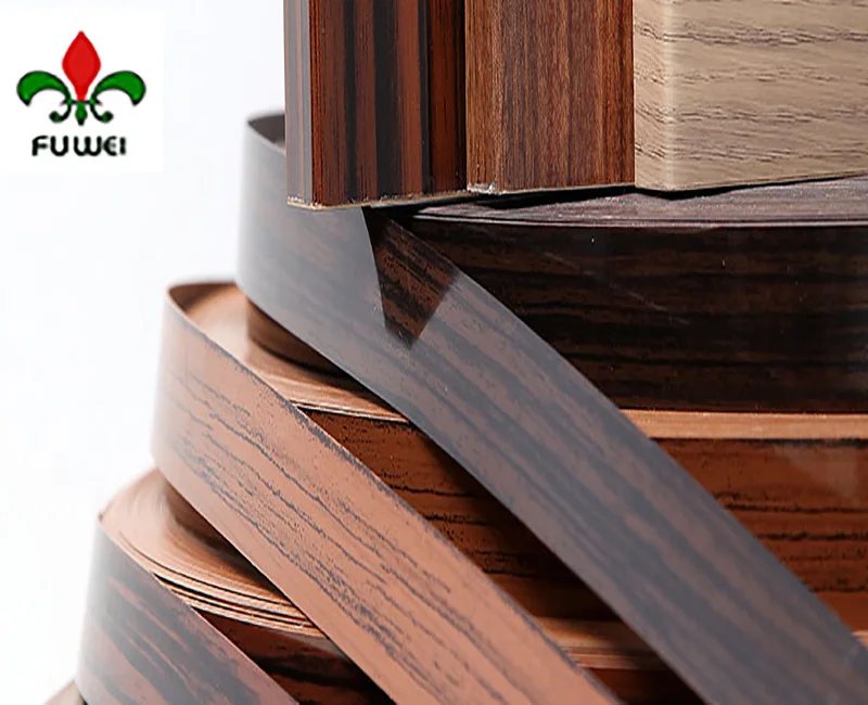 Pvc/ABS/3D  edge banding for plywood Cabinets Tape Strips  Table Tops Office Furniture Decorative Wood Door FUWEI