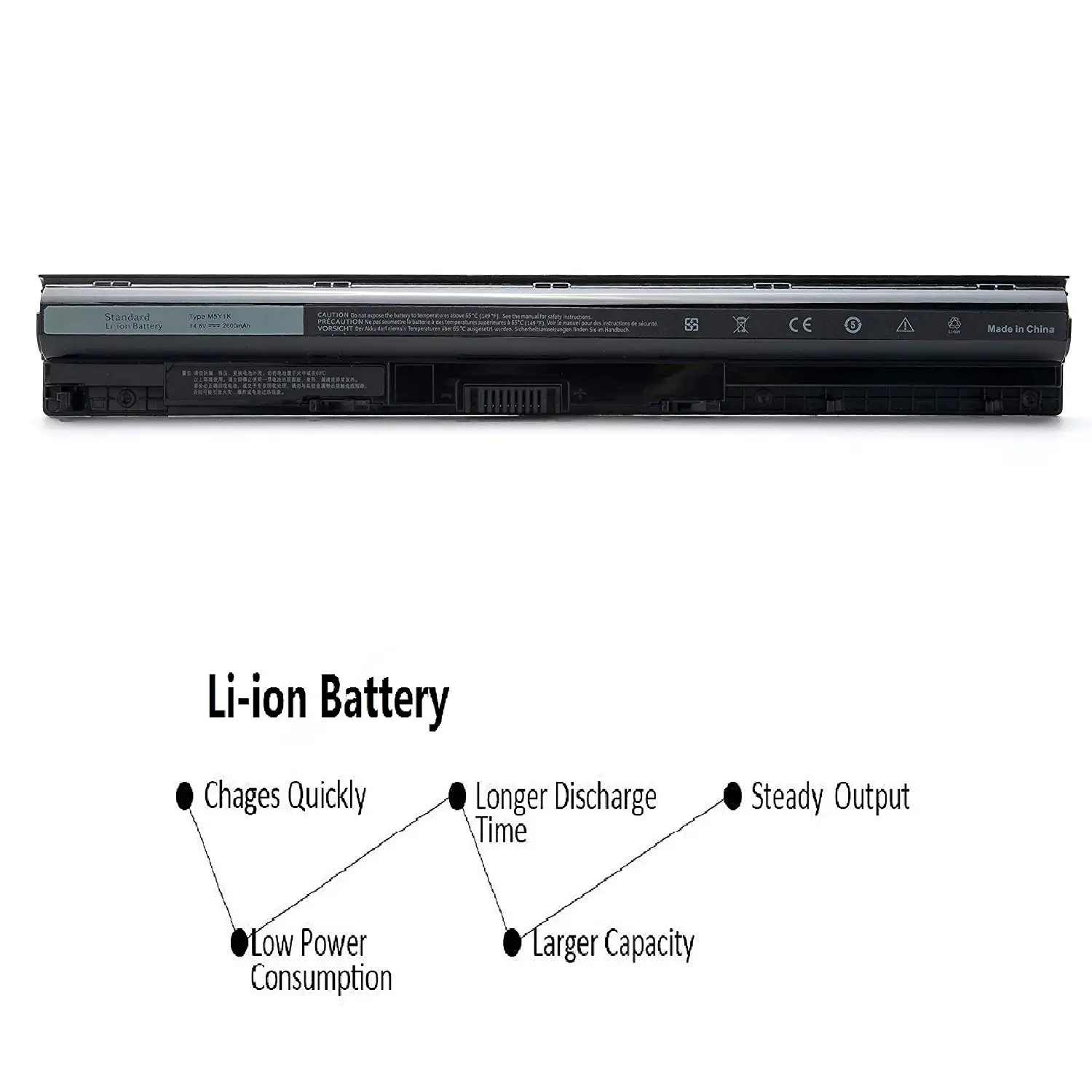 Computer batteries 14.8v 40wh M5Y1K Laptop Battery For Dell Inspiron 3451 5451 5551 5555 5558 5559 5755 5758