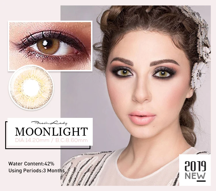 Freshlady European HEMA yearly color contact lens Wholesale