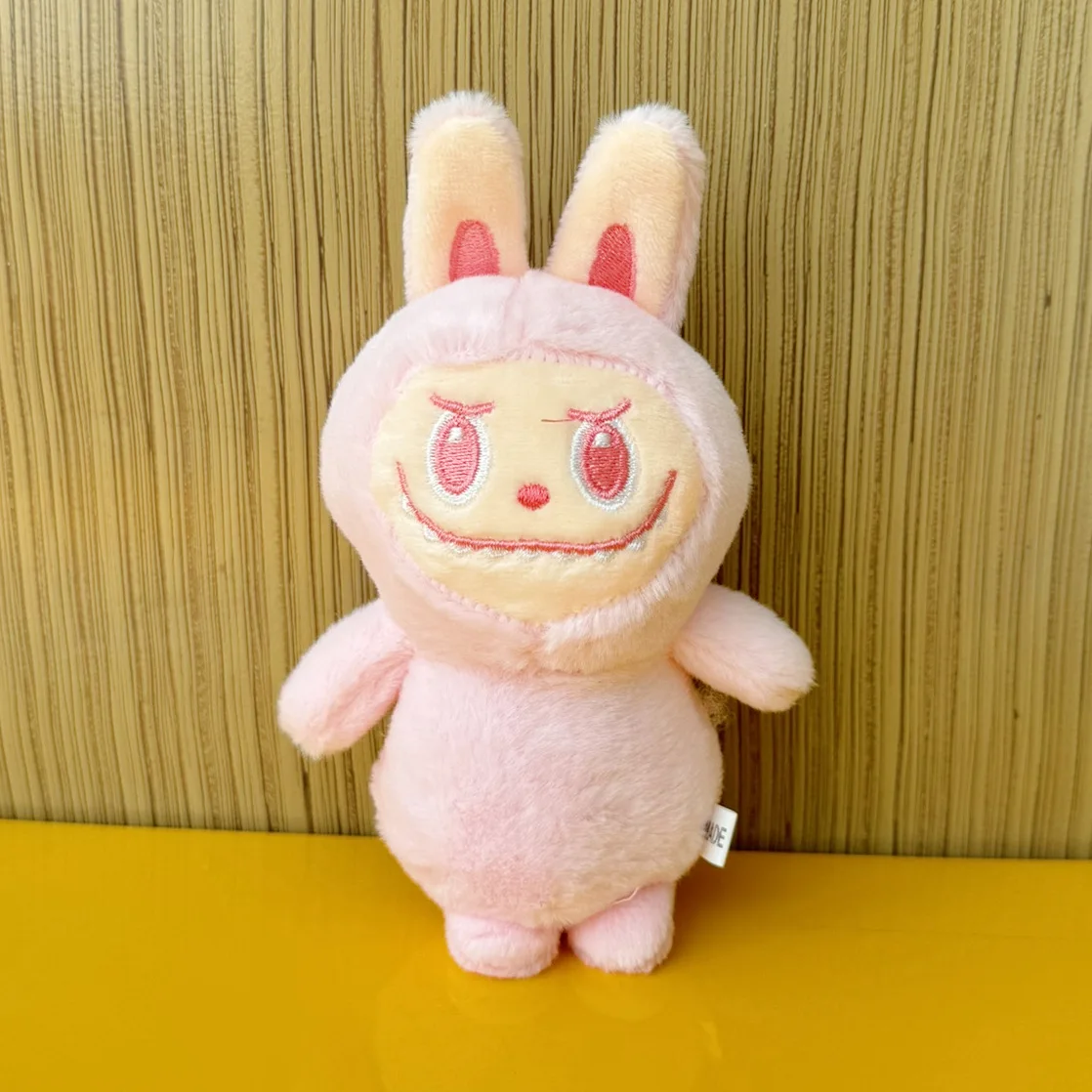 Cross-Border Labubu Plush Keychain Cartoon Trinket Pendant Trend Cloth Plush Doll Toy