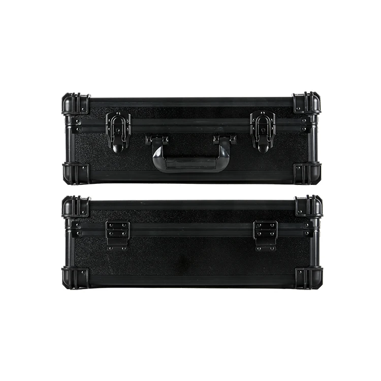 GLARY stackable hard tool box case with dividers multi-function aluminum tool box case portable storage carry case for tools