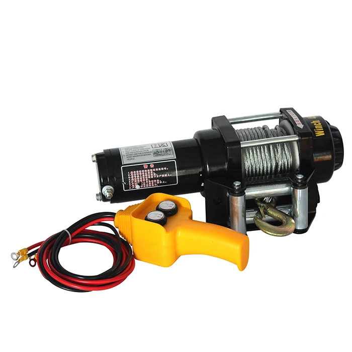 12v car wireless winch electric remote control 3000 lbs for pulling and lifting winch