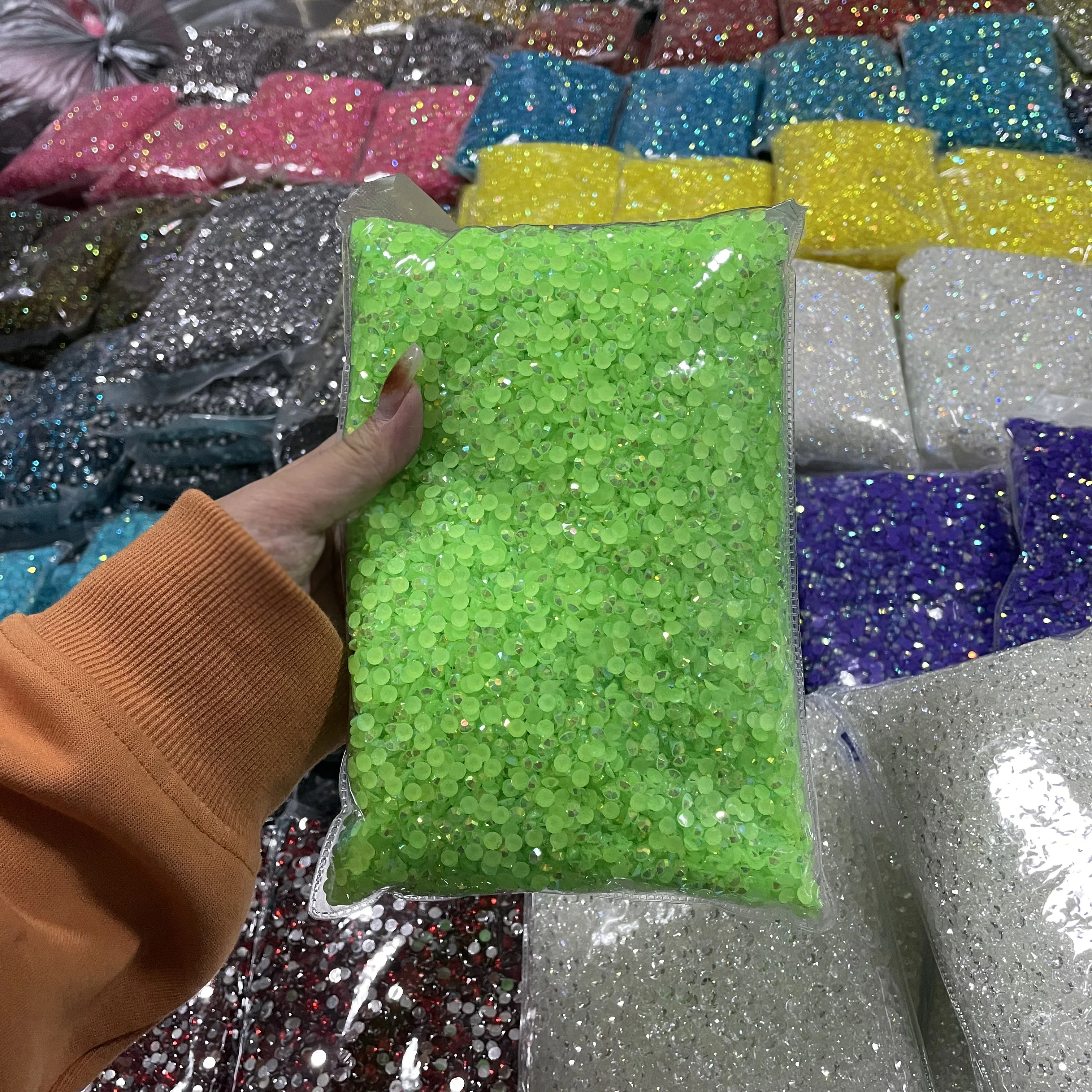 XULIN  Accept Mixed Colors Size Bling Bling Flatback Crystal Stone Resin Bedazzler Rhinestone For Cup Decoration DIY