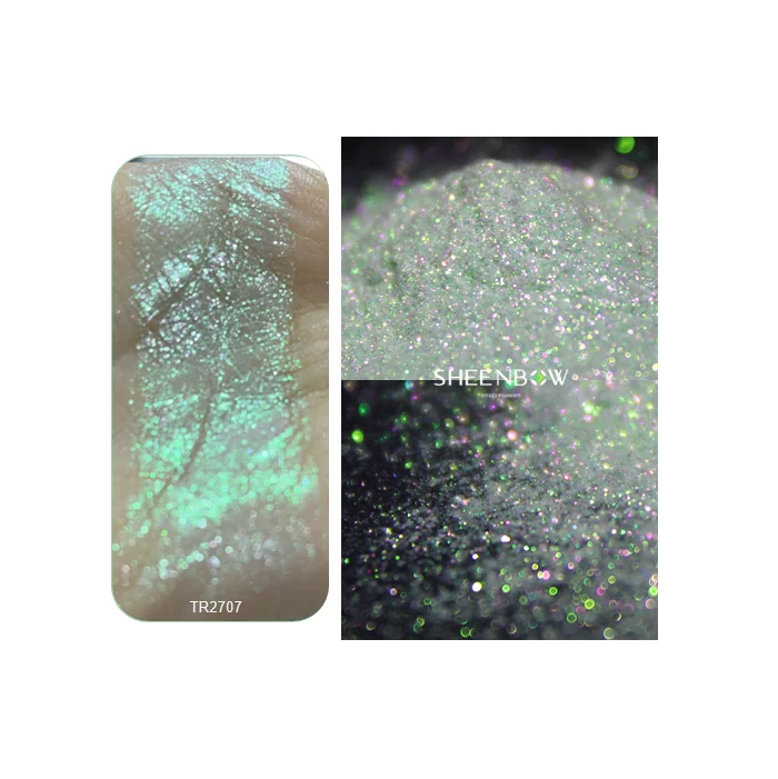 Sheenbow Candy Aurora Pigment Iridescent Chameleon Eyeshadow Pigment powder Loose Glitter Makeup