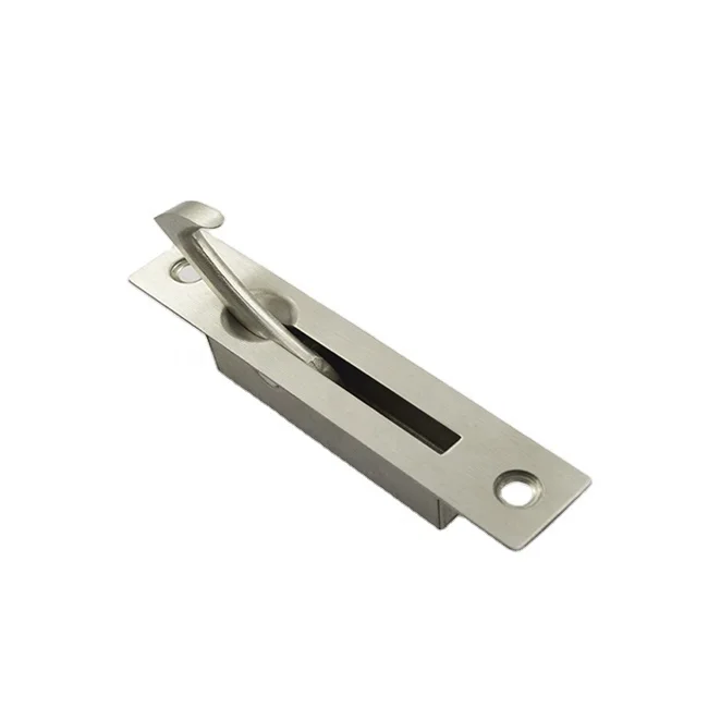 Flush concealed standard pocket door edge pull sliding glass door handle