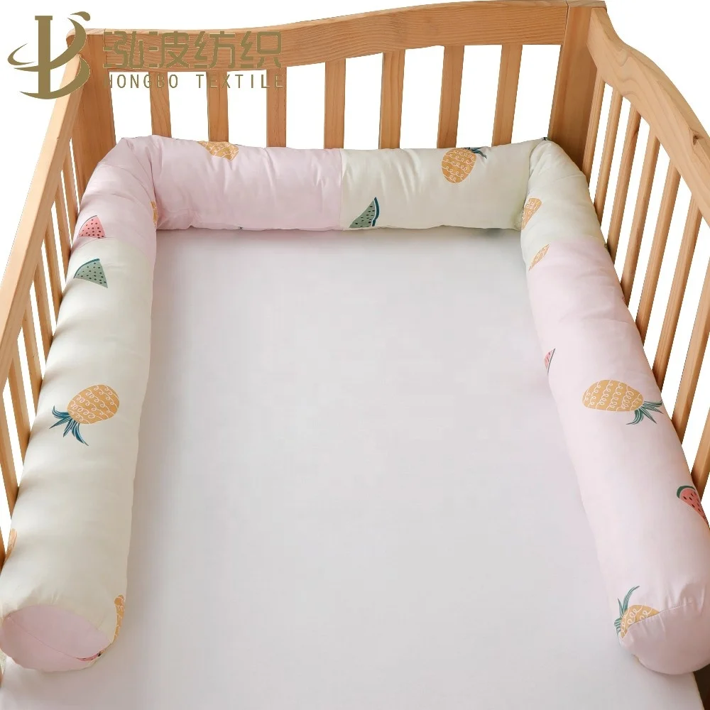 Custom Shaped Patchwork Bumper Snake Pillow for Baby Bedding Set