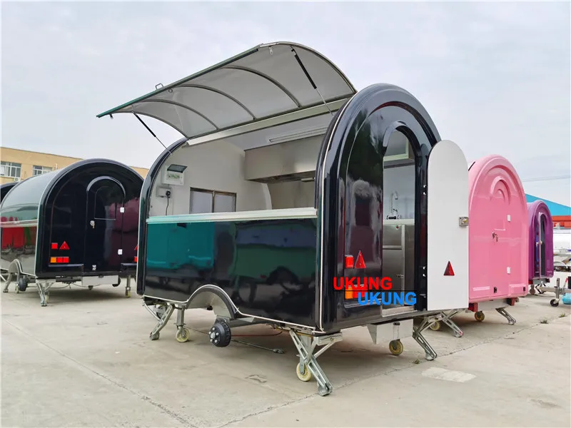 UKUNG food trailer for sale canada food trailer with deep fryer concession windows for food trailer
