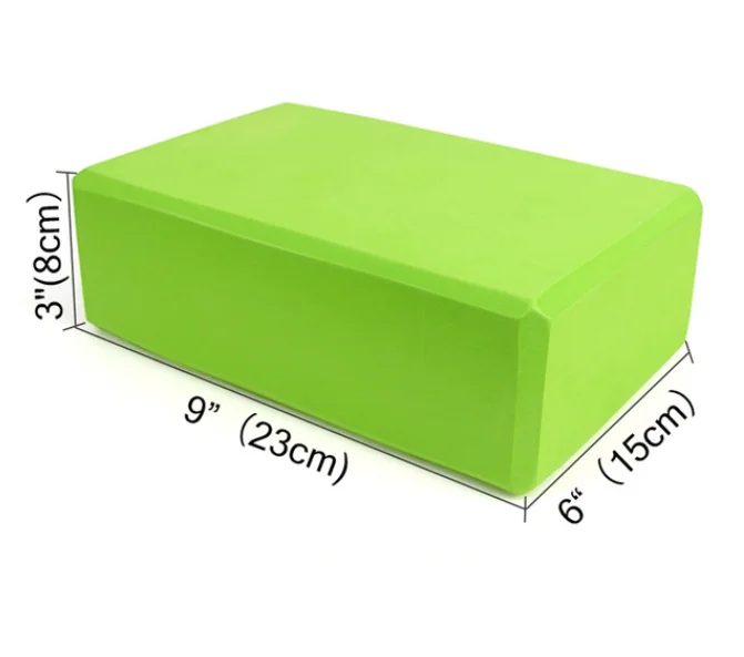 
OEM Gym Fitness EVA Yoga Block Recycled Colorful Foam Block Brick for Yoga Exercise 
