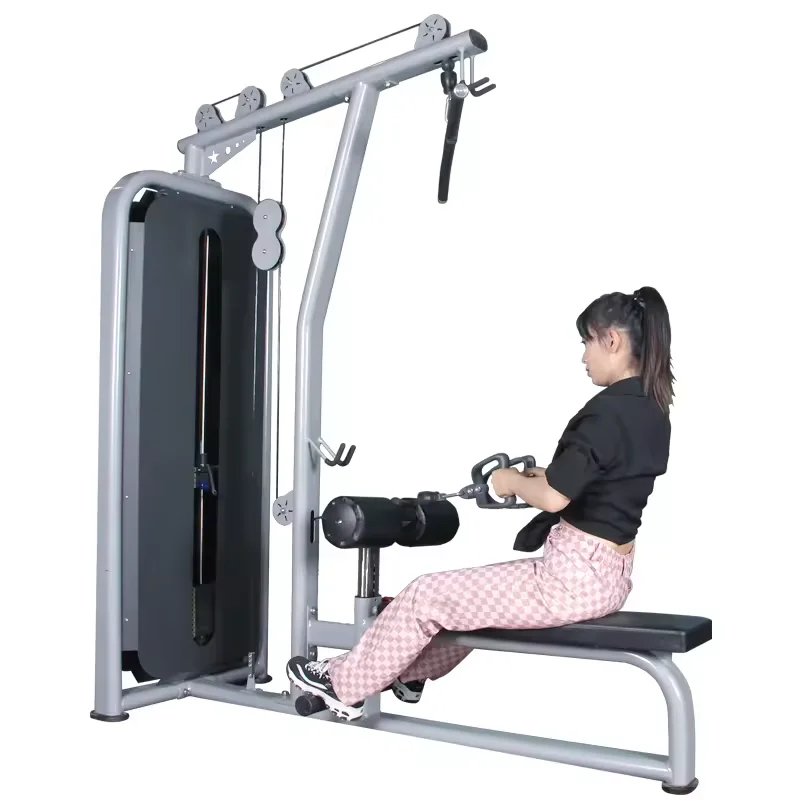 Gym Equipment Fitness Pully Exercise Machine Lat Pull Down And Low Row Machine