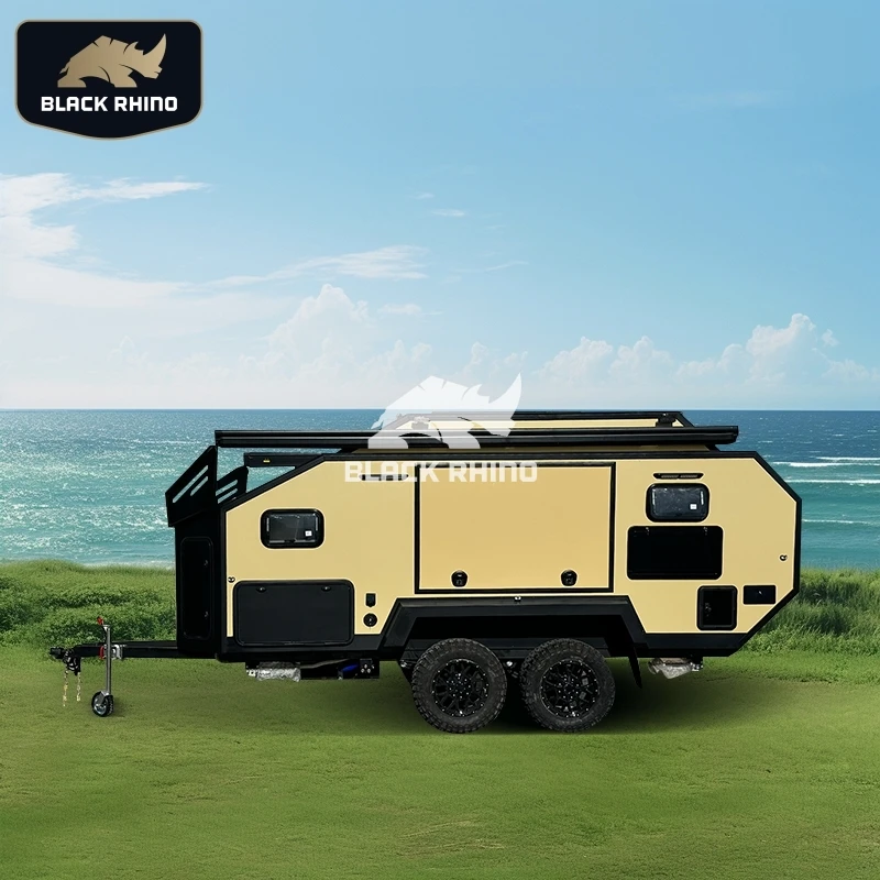 OTR Modern motorhome caravan custom motorhome camper van tv with awing and kitchen