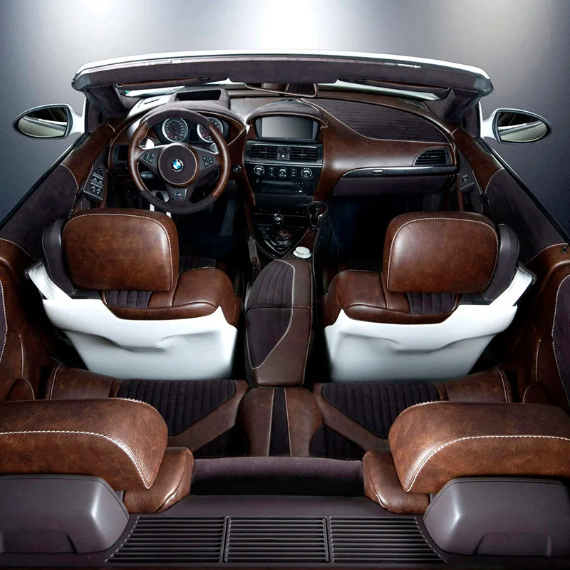 Роскошный дизайнерский фиолетовый дешевый чехол на сиденье автомобиля из дышащей ПВХ кожи на заказ