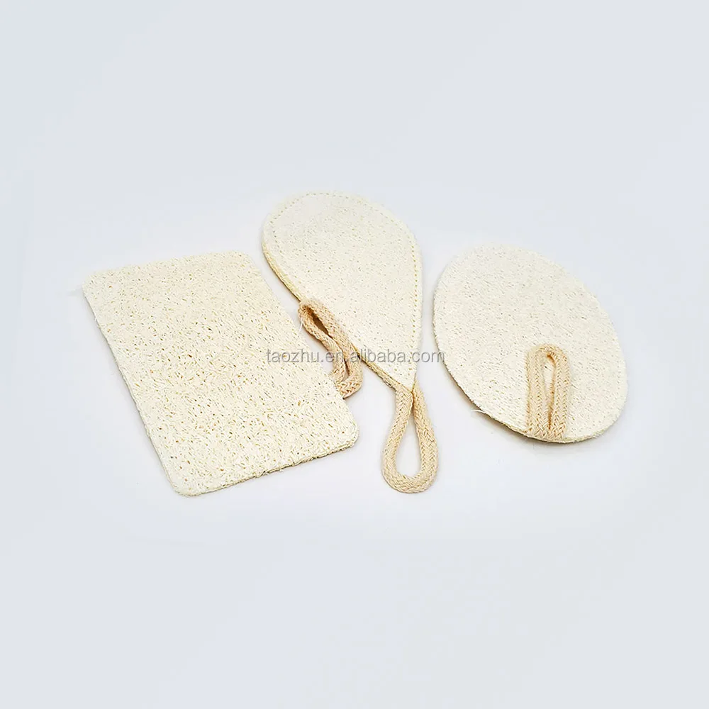 100% Biodegradable Loofa Body Scrubber Exfoliating Loofah Pad