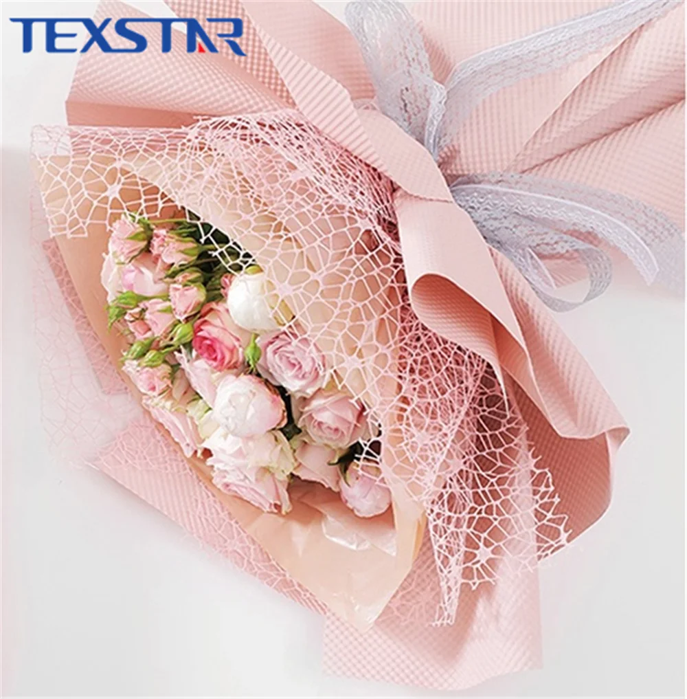 100% Polyester decoration net spider mesh roll for wrapping flowers