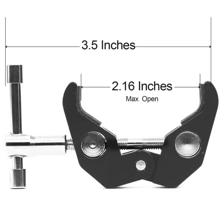 Good Quality Large Magic Arm Light Box LCD Screen Clip Fixing Bracket Metal Crab Claw Clamp