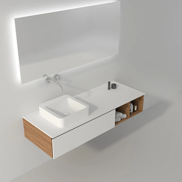 BS-8318 туалеты Столешница раковины для ванной комнаты квадратный твердые поверхности бассейна