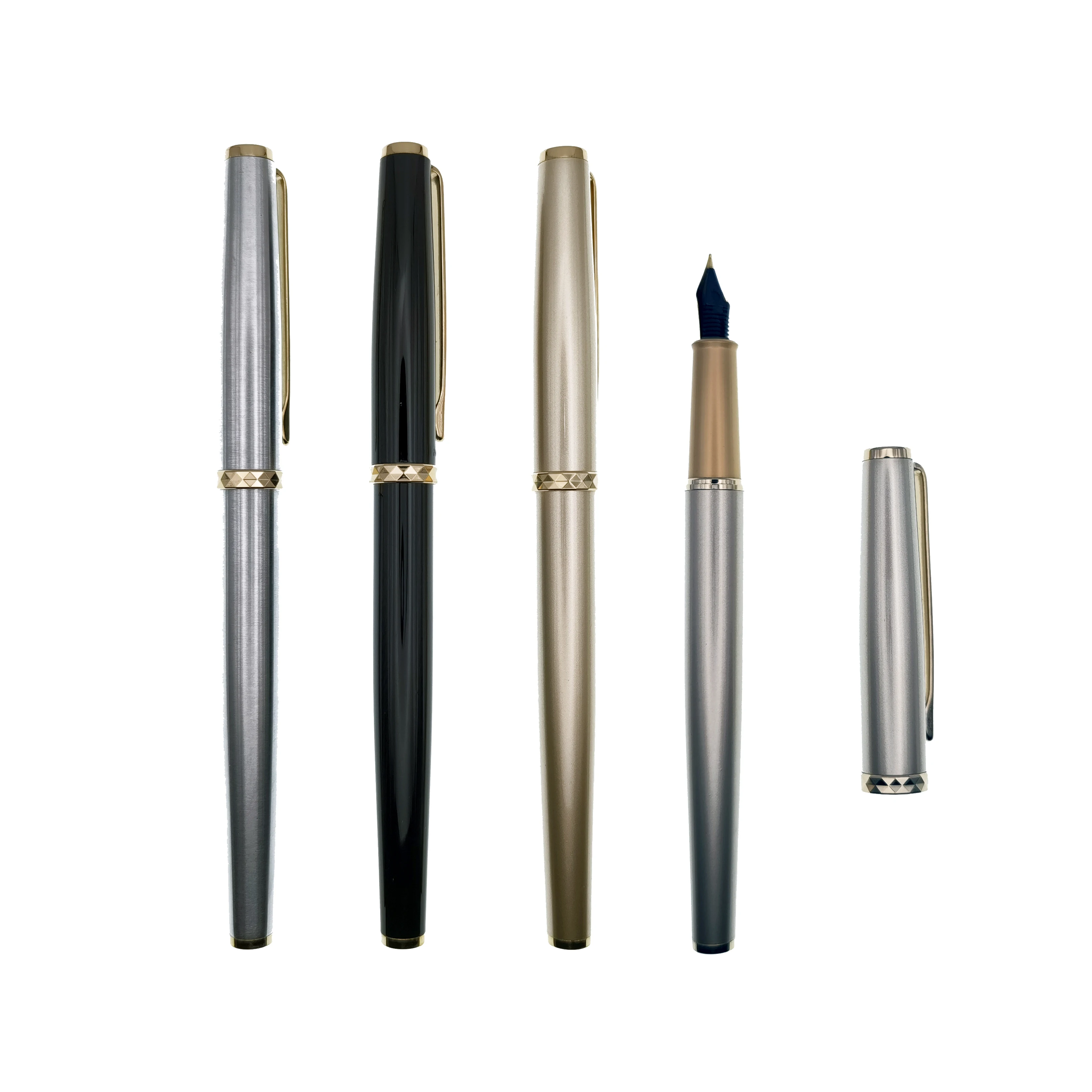 Factory outlet parkr vacumatic waterman metal golden fountain pens for calligraphy
