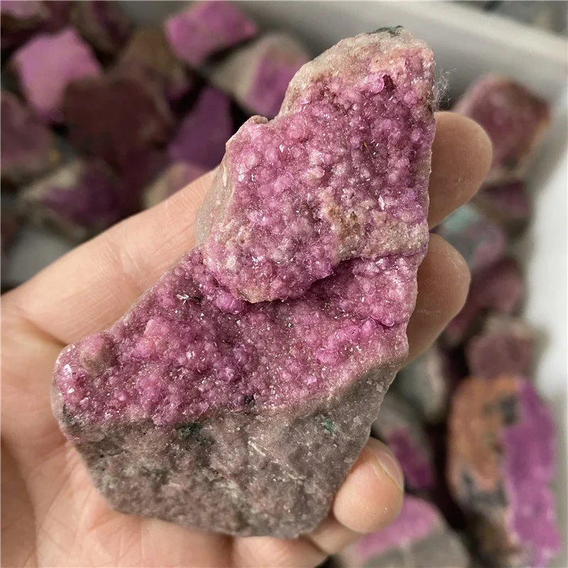 Wholesale Natural Raw Cobalt Calcite crystal stone