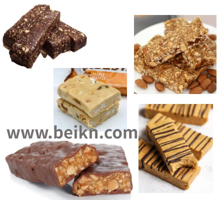 Energy bar extruder making machine