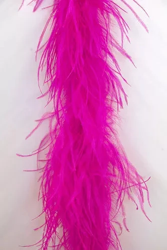 Factory Price Red White Ostrich Feather Boa Trimming Fluffy Soft Boa For Wedding Evening Party Clothing Dress Decor Garment
