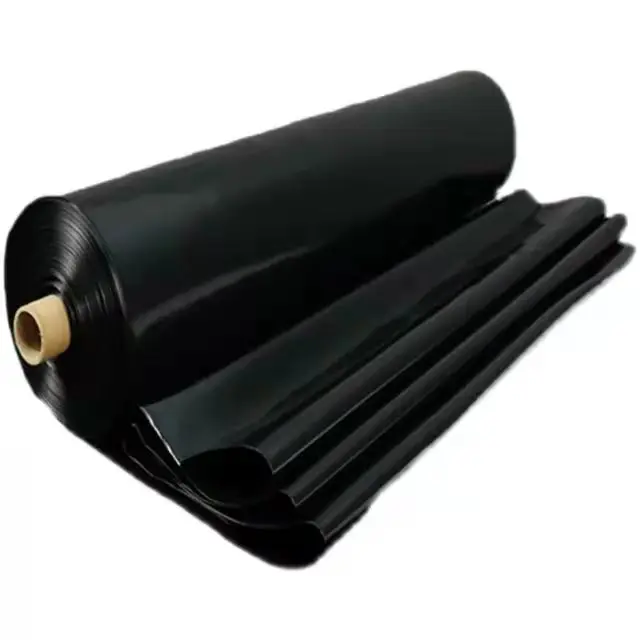 Производитель 0,1 ~ 3 мм, геомембраны из полиэтилена высокой плотности, белая и черная подкладка для заправки отходов в пруду