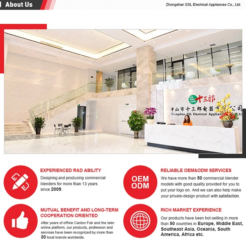 Professional Horeca Blender Commercial High Powered tilted smoothie blender for Beverage Coffee and Green Tea Frappuccino