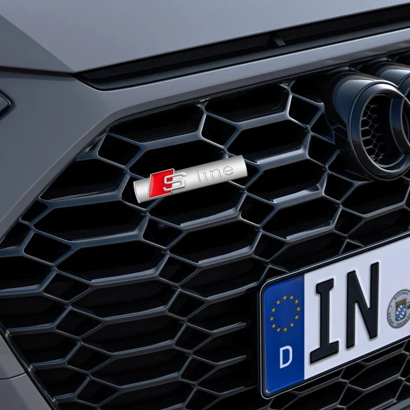 Автотовары эмблема решетка на капот радиатора для Audi Sline S line A4 B6 B8 S1 S2 S3 S4 S5 S6 A1 A3 A6 C5 A5 A8 автомобильные наклейки