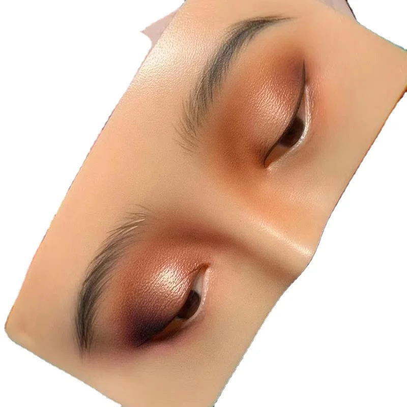 Reusable Practice Makeup Soft Mannequin Face 5D Makeup Practice Board Textured Bionic Silicone Eye Eyeshadow Cosmetic Mannequin