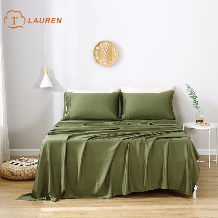 Wholesale 100% Organic Bamboo Viscose Sheet Badding Bamboo Sheet Set