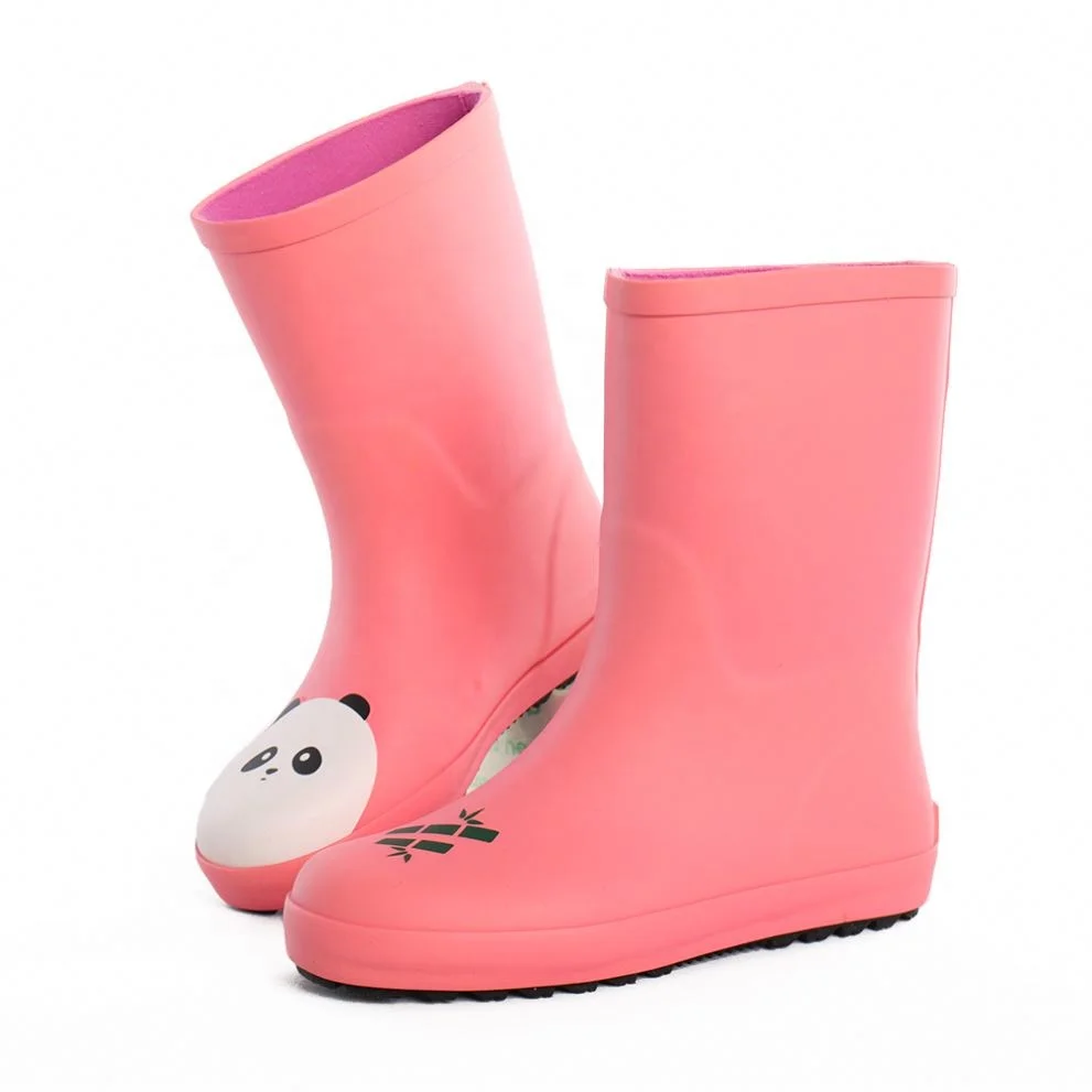 Lapps Custom Ankle Silicone Gumboots Waterproof Anti-Slip Toddler Rubber Sole Baby Shoes Socks Kid Rain Boots For Child