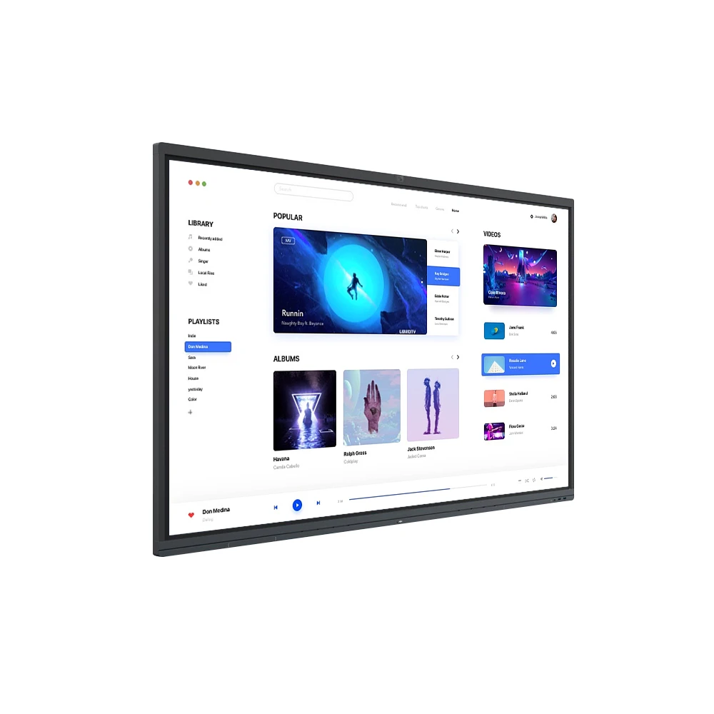  86 inch Ultra HD display Interactive Smart Whiteboard Infrared Multi Touch Screen Panel screen