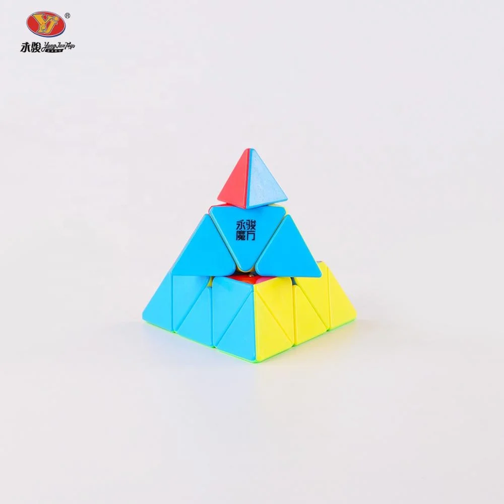 Yongjun Triangular 3x3 YuLong Pyramid Cube Educational Toy Magic Cubes Puzzle For Wholesale 3d puzzle toy gift pyramid cube