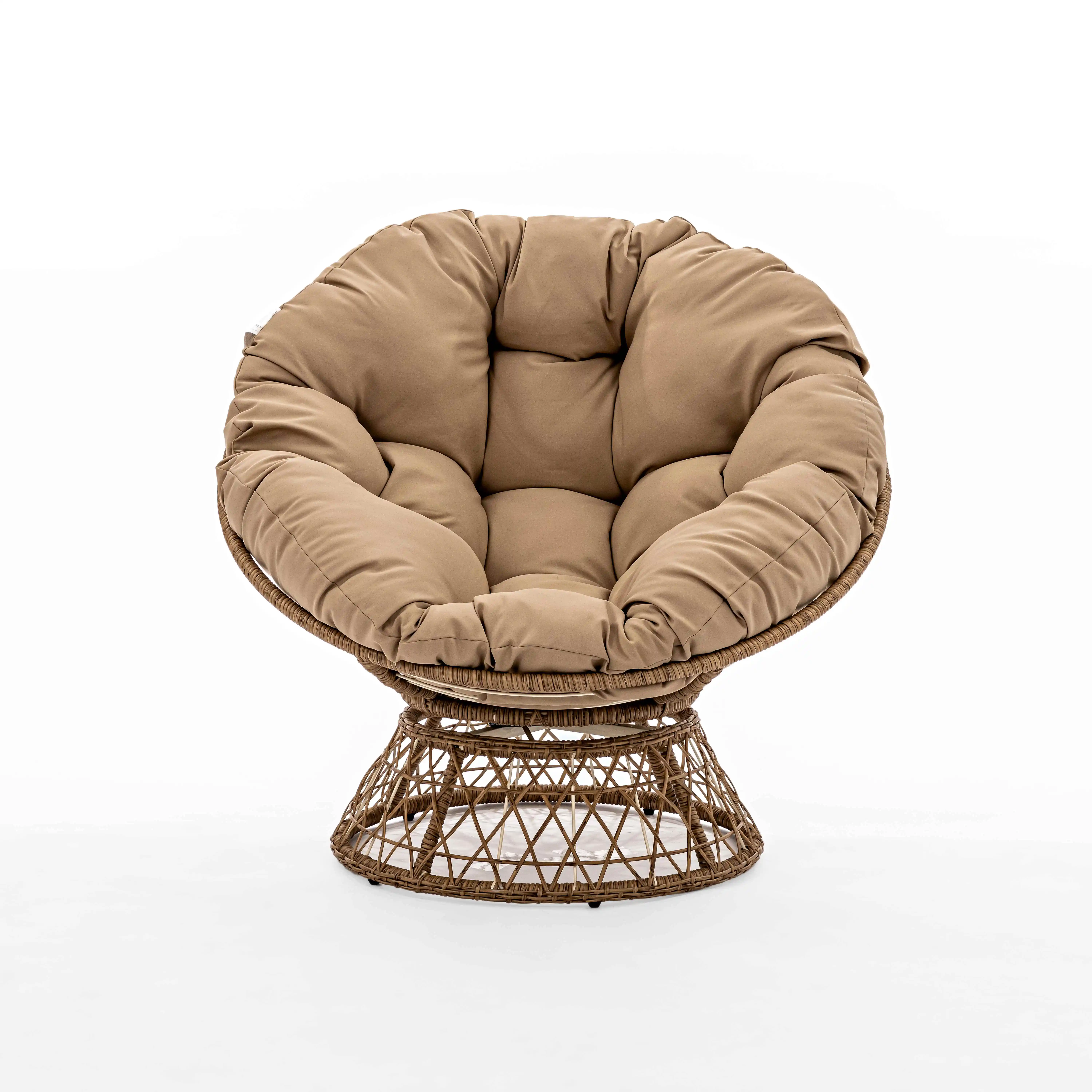 Vietnam modern and strong rattan outdoor furniture patio sofa wicker lounge chair arm sofa 2023