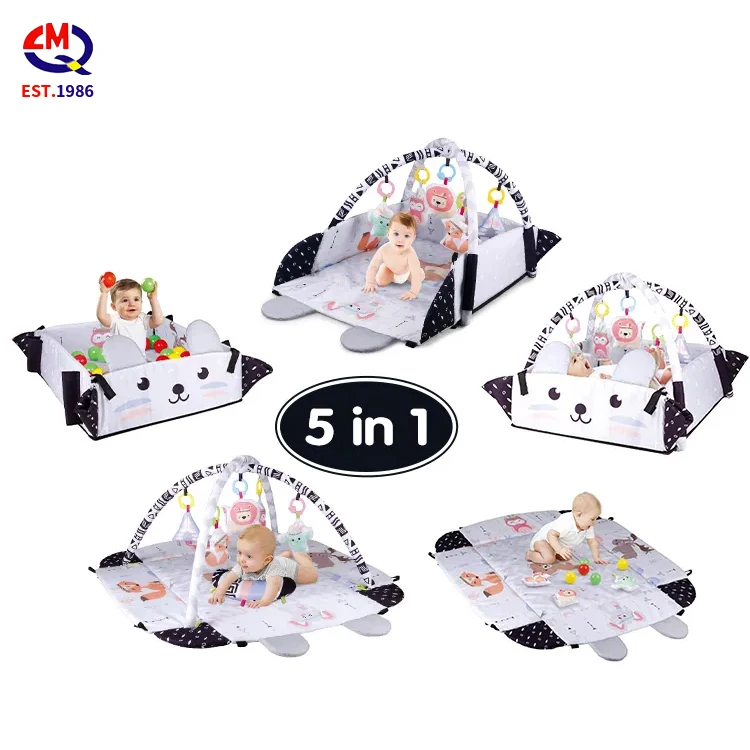 Hot Sale Activity Infants Educational Baby Activity Mat Gym Baby Play Mat with Fence