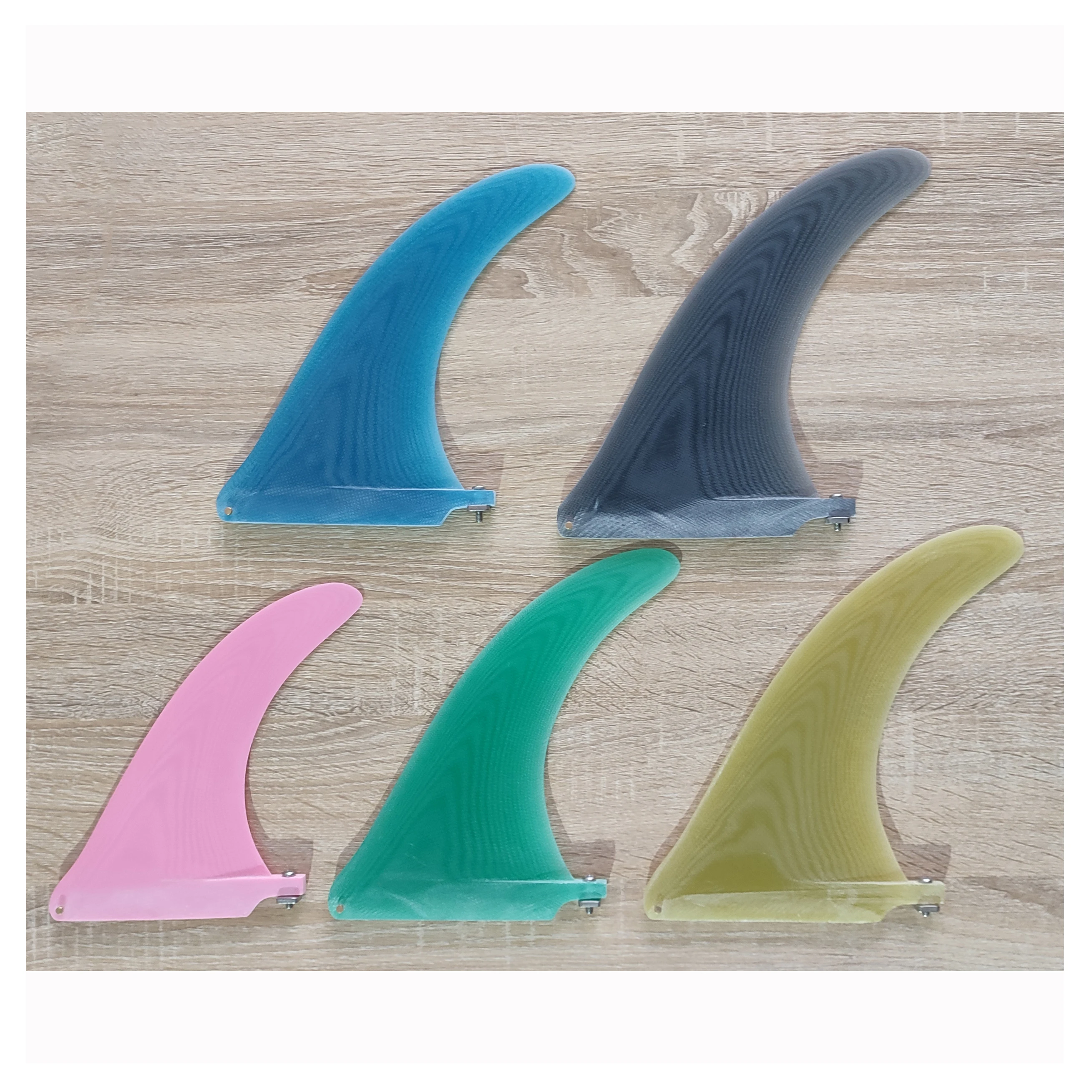 Waterplay Surfing Fiberglass Center Single Fin 4A Template Longboard Fins Custom SUP Surfboard Fins